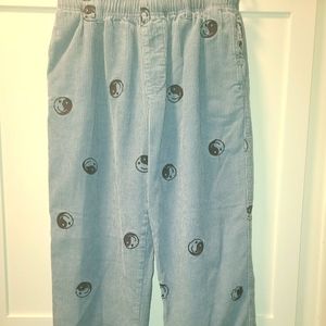 Urban Outfitters Yin Yang Cords Baby blue M wide leg street wear, hippie, boho